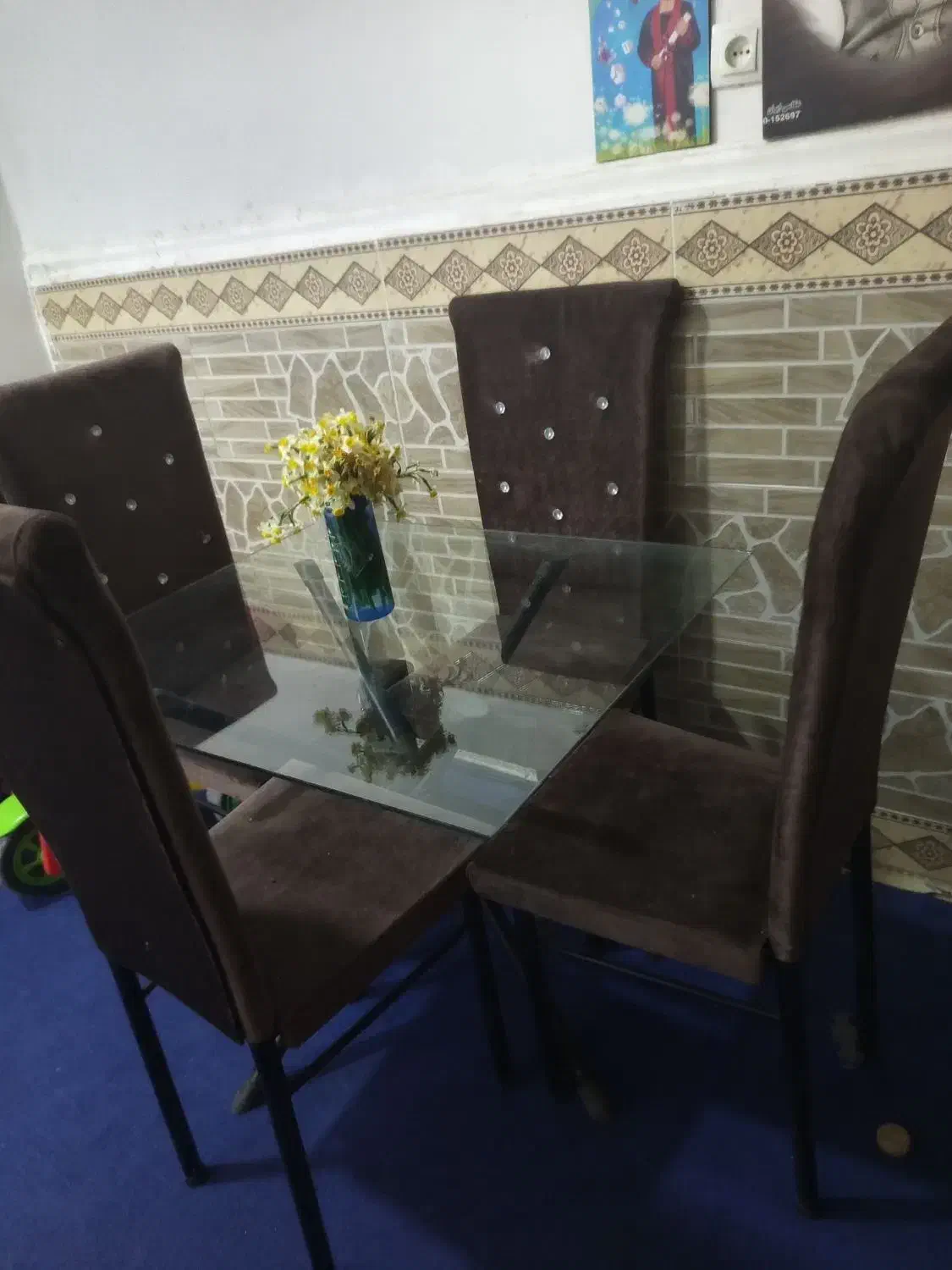 میز|میز و صندلی غذاخوری|بهبهان, |دیوار