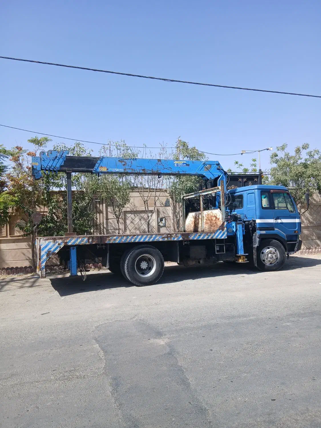 جرثقیل ۱۰ تن و کفی ودکل بلند|خدمات حمل و نقل|صفادشت, |دیوار