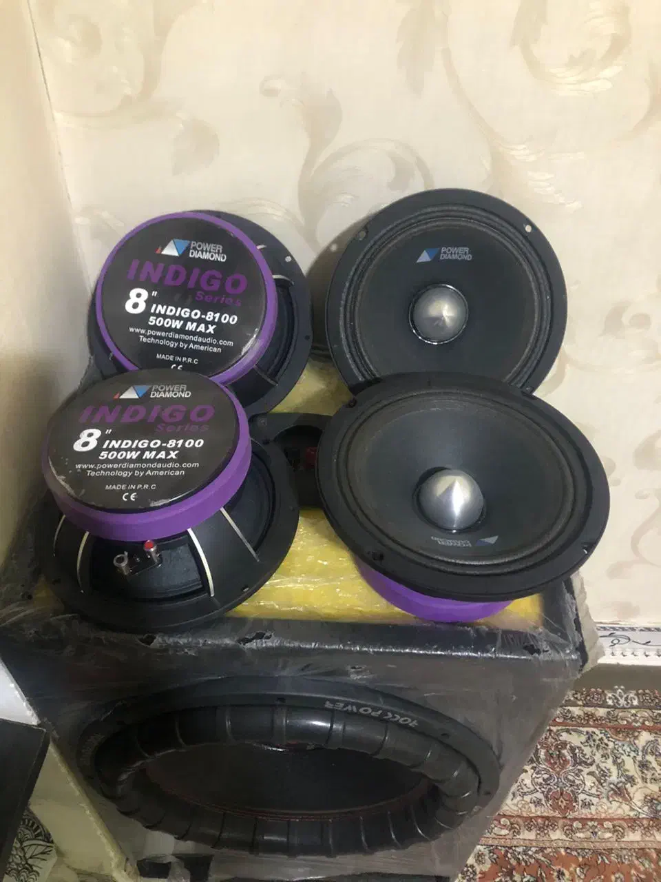 دو جفت میدرنج و ساب ووفر ۱۵|قطعات یدکی و لوازم جانبی|اسلامشهر, شهرک واوان|دیوار