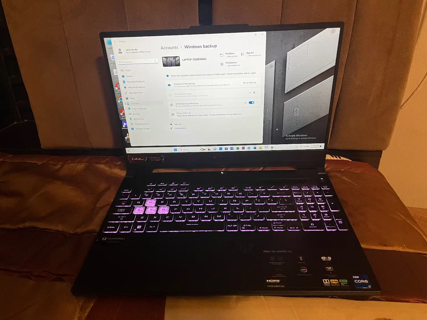 Asus Tuf z507 Corei7 12700H|رایانه همراه|تهران, مهران (سیدخندان)|دیوار
