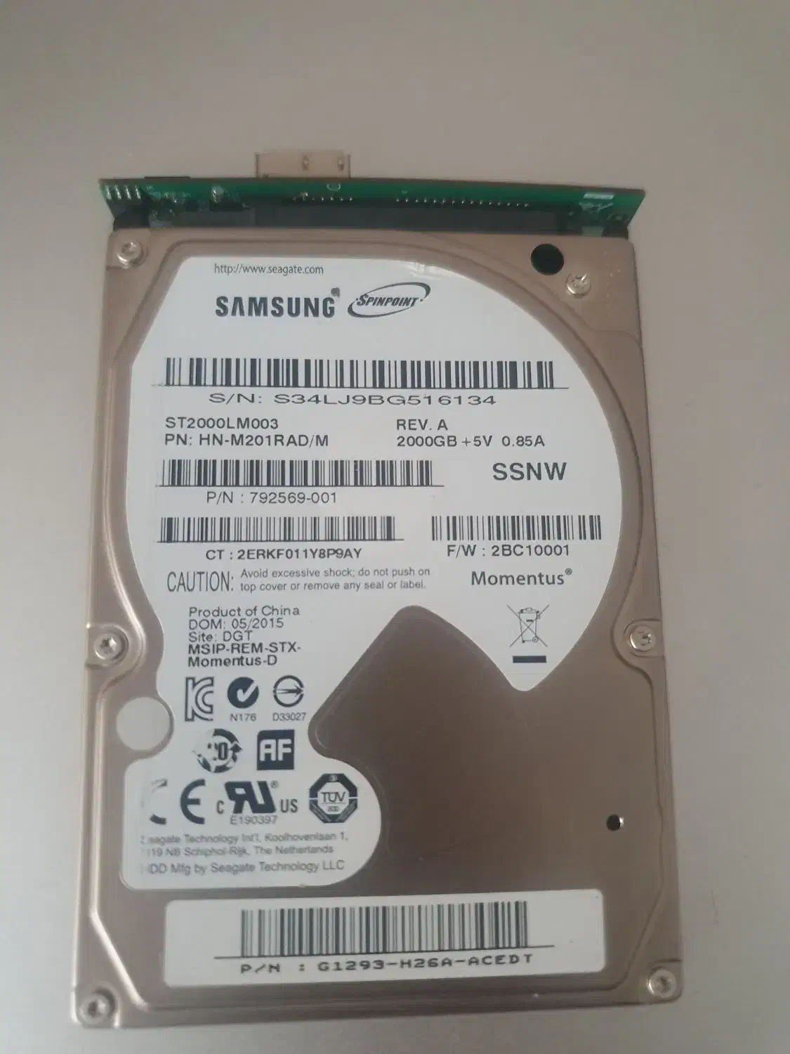 هارد لب تاپ ۲ ترا بایت|قطعات و لوازم جانبی رایانه|همدان, |دیوار