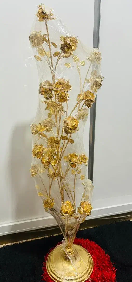 گل طلایی دکوری|مجسمه، تندیس، ماکت|کهنوج, |دیوار