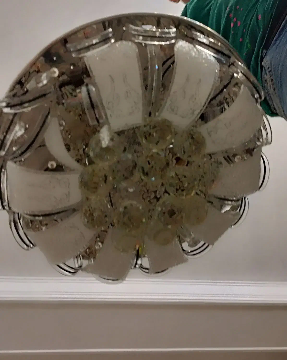 لوستر سقفی کریستال کنترل دار|لوستر و چراغ آویز|تهران, جوادیه تهرانپارس|دیوار