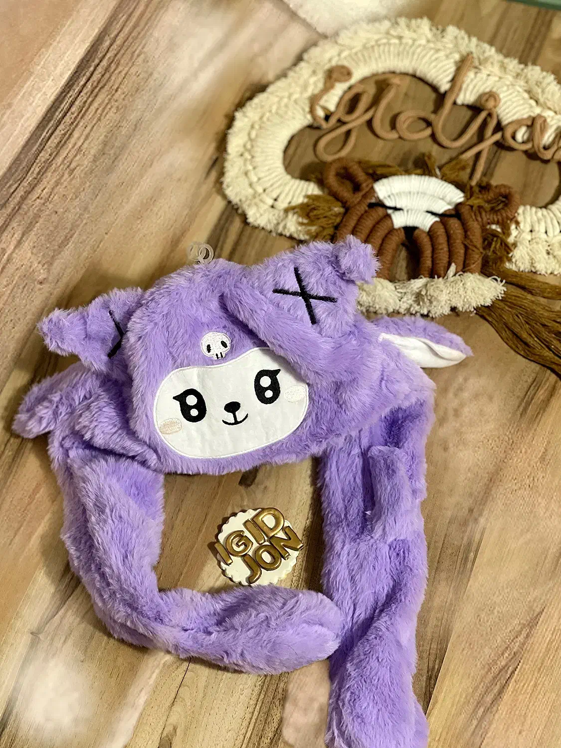 کلاه پمپی گوشگیر پاندا کرومی صورتی کلاه گوش دار|کفش و لباس بچه|تهران, دکتر هوشیار|دیوار