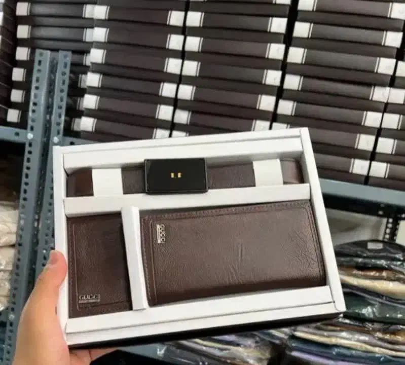 ست هدیه مردانه(کیف پول کمربند جاکارتی) با جعبه شیک|کیف، کفش، کمربند|اردبیل, |دیوار