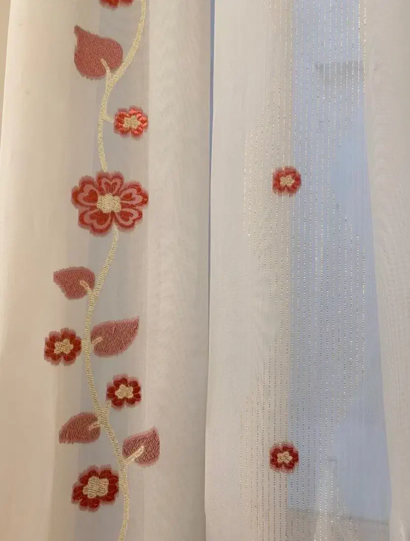 پرده حریر اتاق خواب دخترانه|پرده، رانر، رومیزی|رشت, نامجو|دیوار