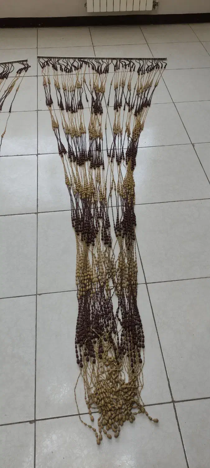 پرده مهره ای تزیینی خیلی ارزان|پرده، رانر، رومیزی|شیراز, شهرک ولیعصر|دیوار