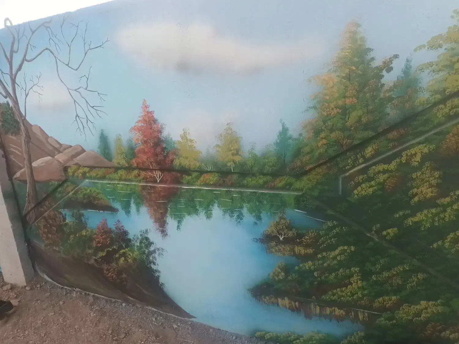 نقاشی روی دیوار|خدمات پیشه و مهارت|سبزوار, توحیدشهر|دیوار