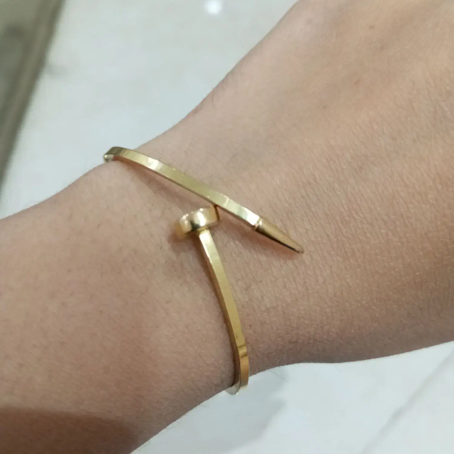 دستبند بنگل میخی طلا خوش نما|جواهرات|مشهد, شیرودی|دیوار