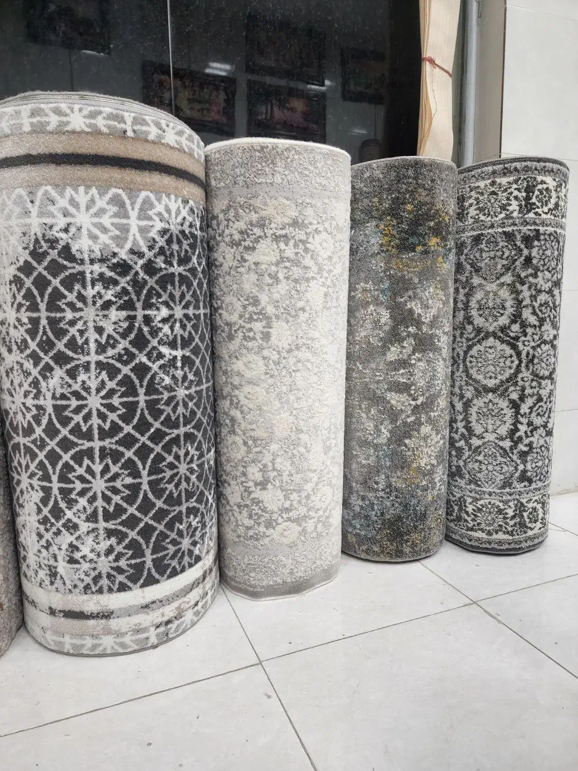 انواع گلیم و گبه کناره فرش برشی گلیم فرش طاقه ای|گلیم، جاجیم، گبه|کاشان, مزرعه نو|دیوار