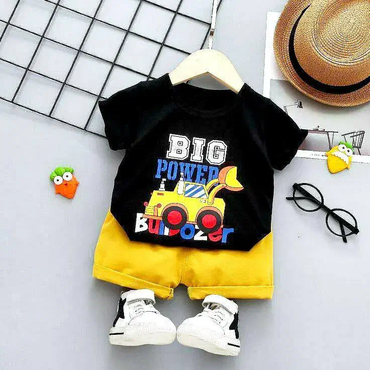 تی شرت شلوارک بلدوزر|کفش و لباس بچه|سنندج, |دیوار