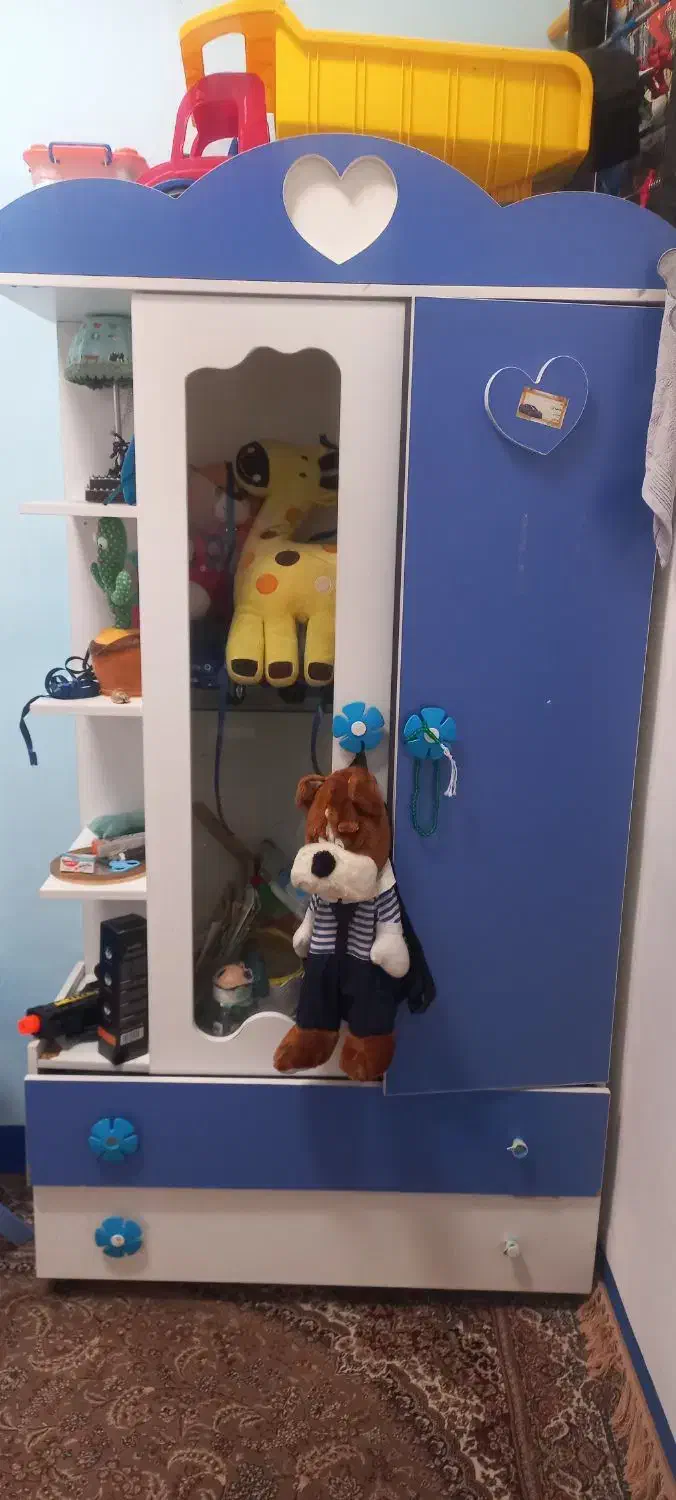 کمد و تخت کودک|تخت و سرویس خواب|زابل, |دیوار