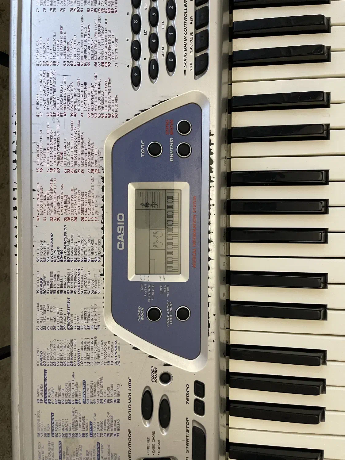 ارگ CASIO ژاپنی|پیانو، کیبورد، آکاردئون|ساوه, |دیوار