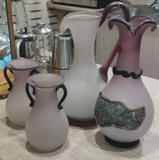 ظروف بلوری پارچ و گلدان بلور|صنایع دستی و سایر لوازم تزئینی|فردیس, شهرک شهید حسینی|دیوار