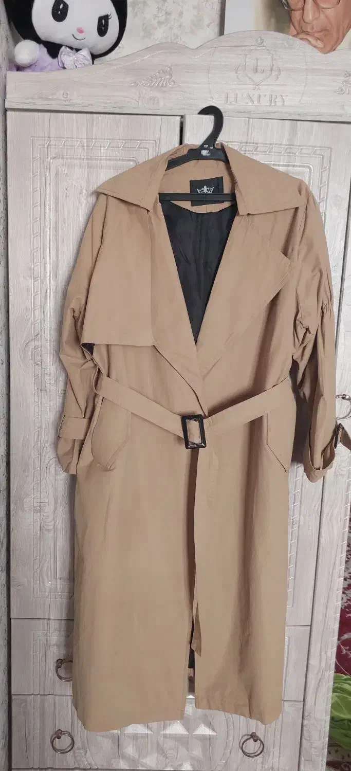 ۲ تا بارونی ترک چرم اصل کتان زارا درجه یک استر دا|لباس|فشاپویه, |دیوار