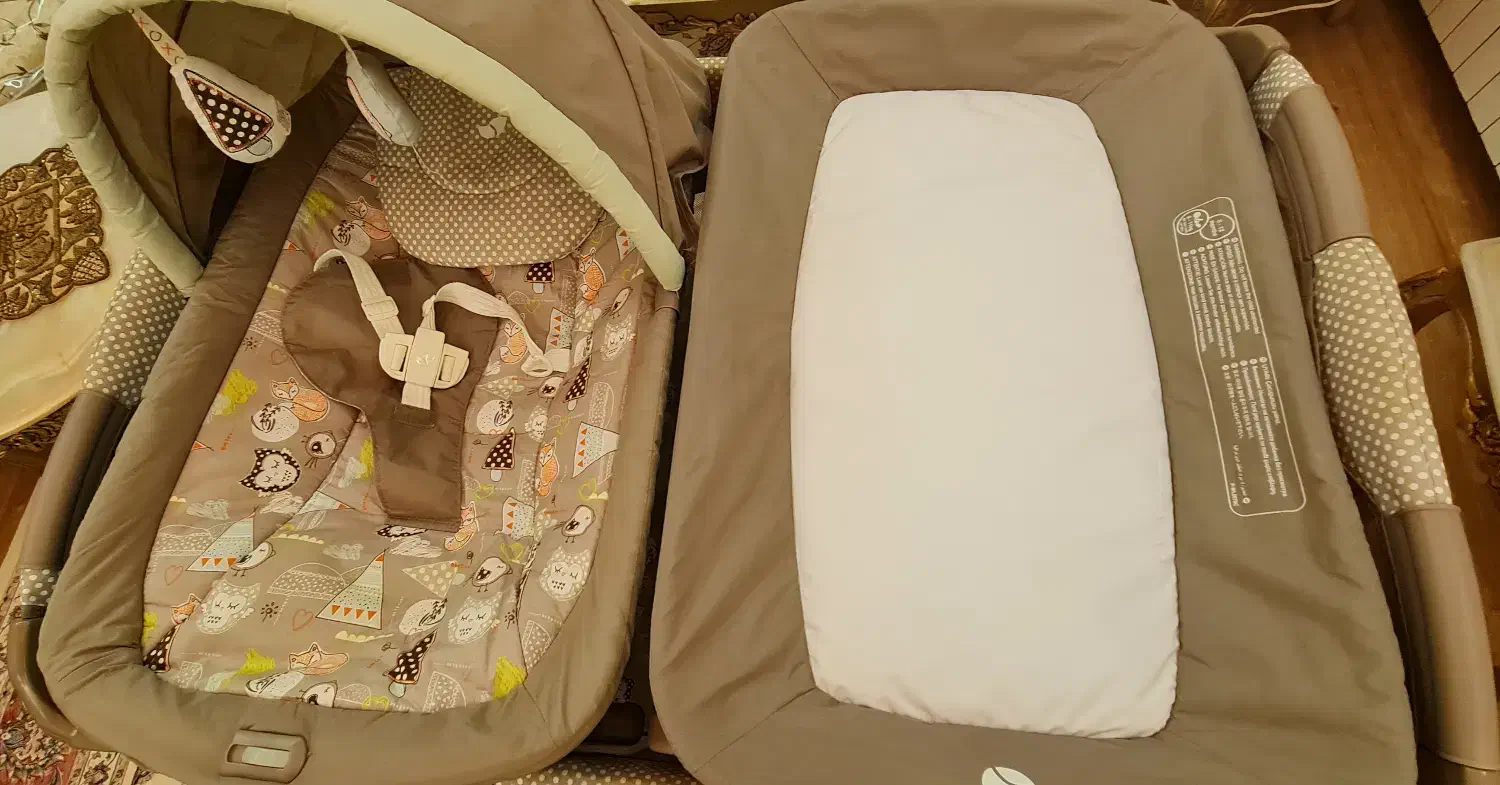 تخت پارک کودک برند joie|تخت و صندلی بچه|رشت, گلسار|دیوار