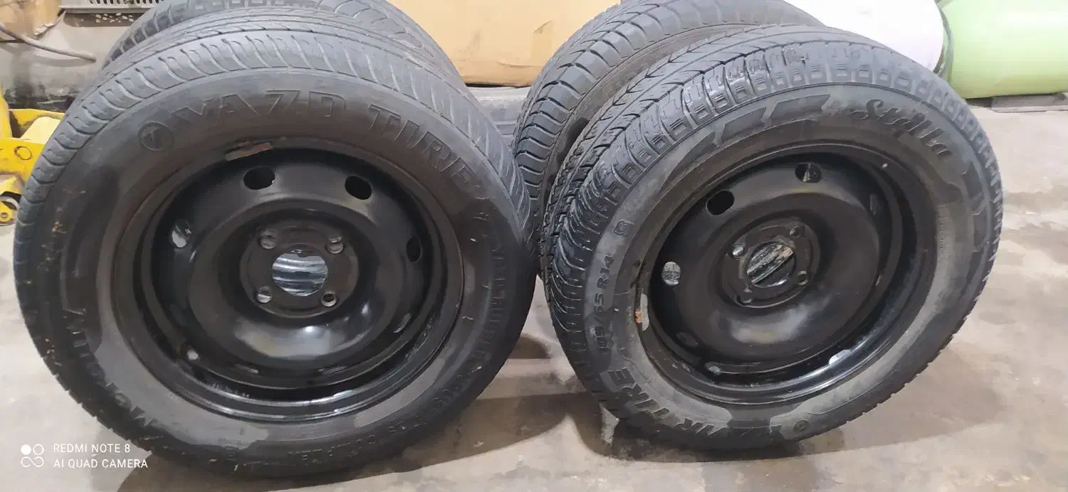 چهار حلقه تایر با رینگ ۱۴|قطعات یدکی و لوازم جانبی|اردبیل, |دیوار