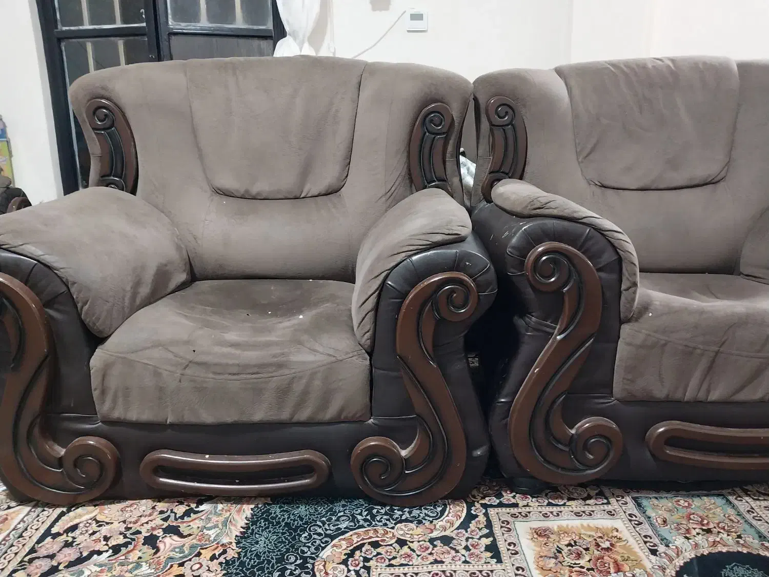 مبل قهوه ای|مبلمان خانگی و میز عسلی|رفسنجان, |دیوار