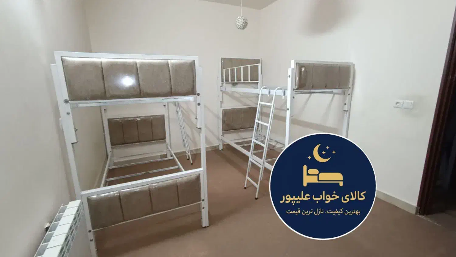 تختخواب دوطبقه(طرح ریوا)پارچه مبلی|تخت و سرویس خواب|مشهد, طلاب|دیوار