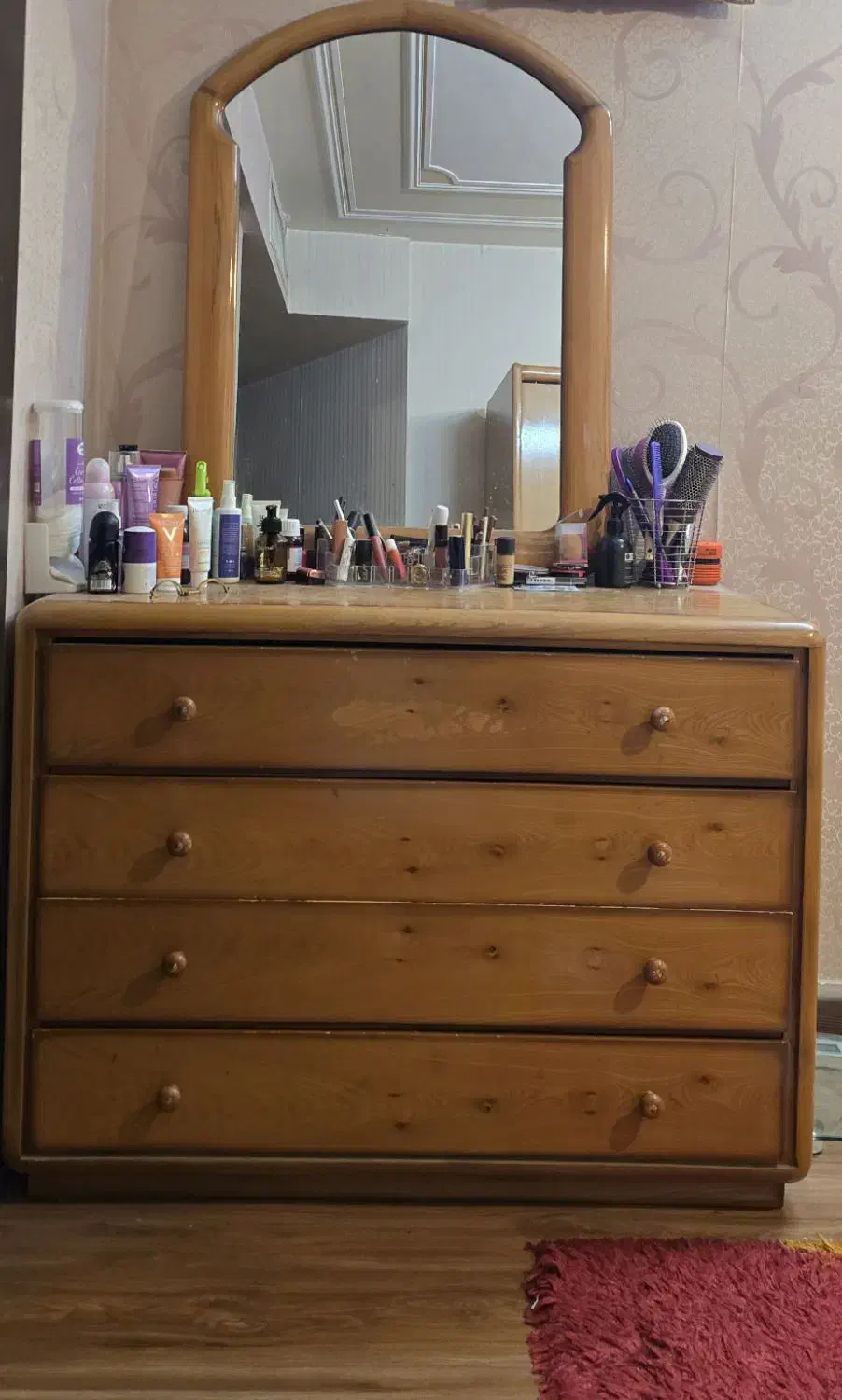 سرویس تخت دونفره تمام چوب|تخت و سرویس خواب|شیراز, قدوسی شرقی|دیوار