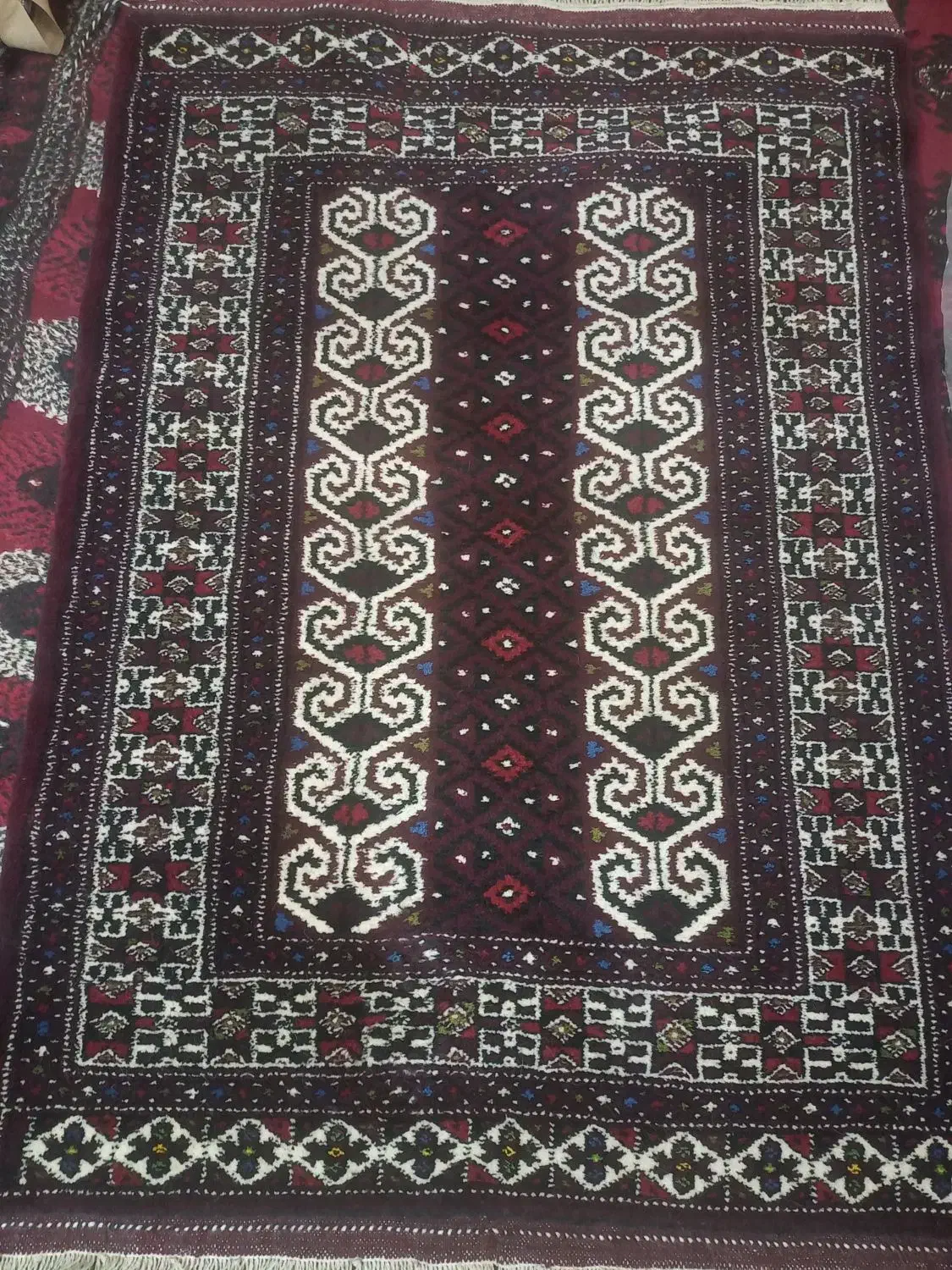 نمازلق دست بافت پشم نونو مناسب جهیزیه|فرش|گنبد کاووس, |دیوار