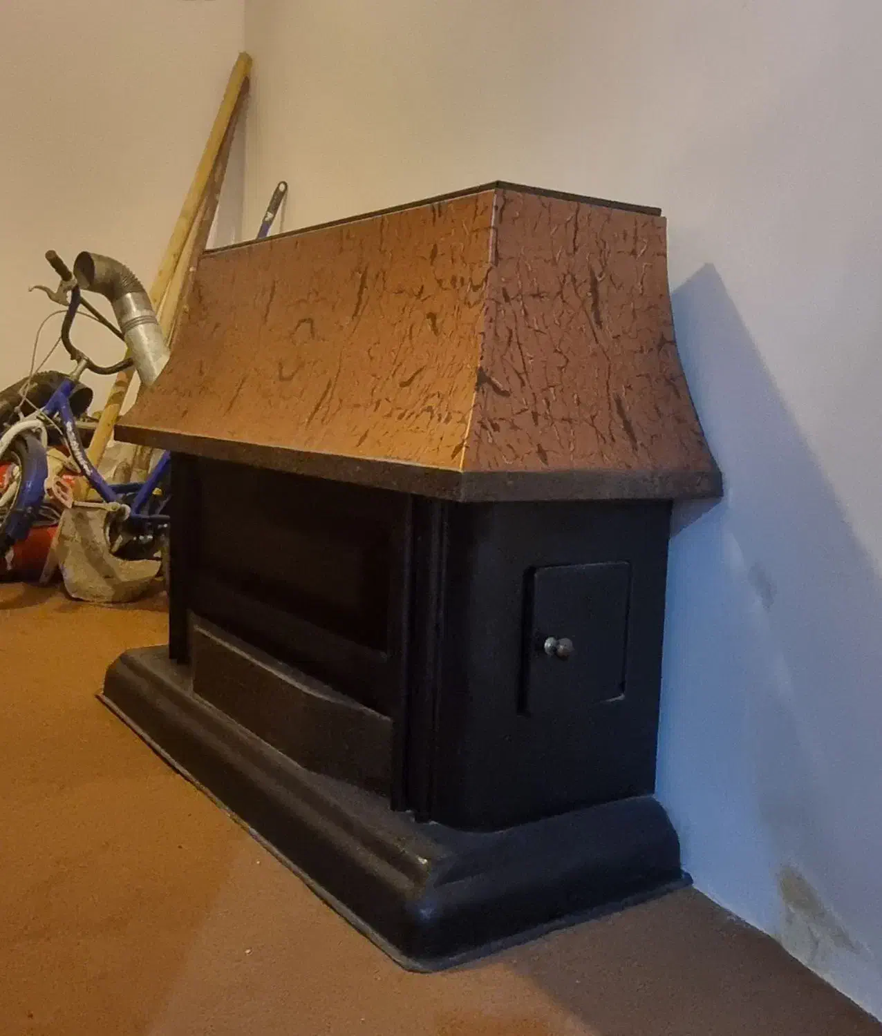 بخاری گازی طرح شومینه بزرگ|بخاری، هیتر، شومینه|خوی, |دیوار