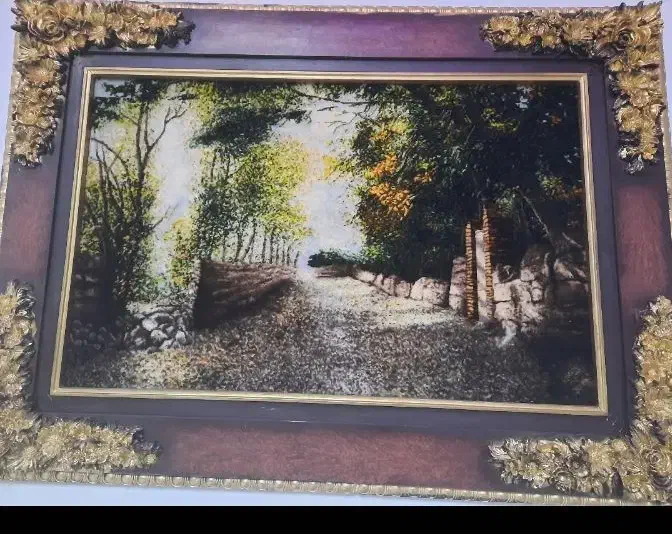 تابلو فرش نفیس دستباف طرح کوچه باغ|تابلو فرش|گلستان (تهران), |دیوار