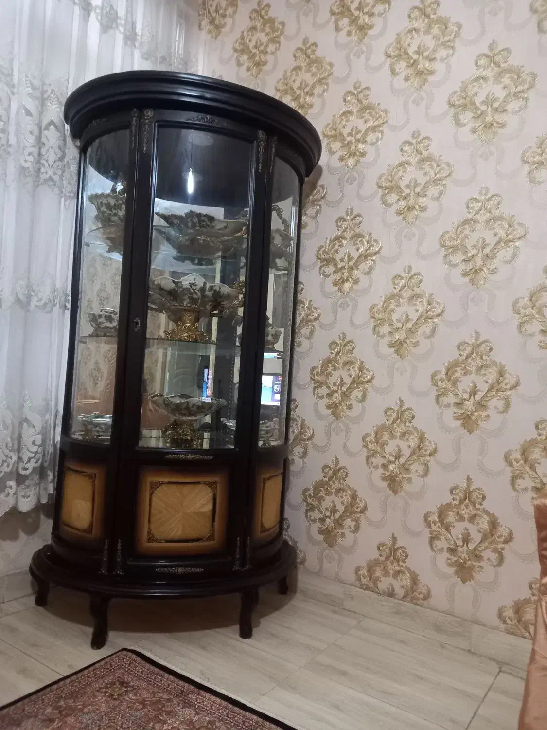 بوفه چوبی معرق|بوفه، ویترین، کنسول|تبریز, |دیوار