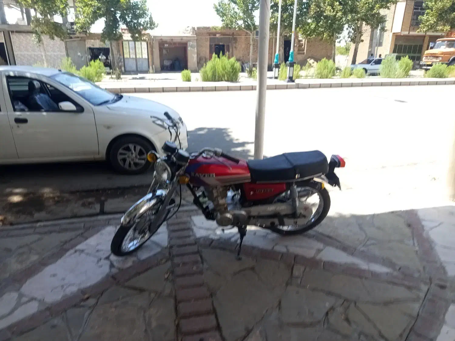 موتور 125|موتورسیکلت|بافت, |دیوار