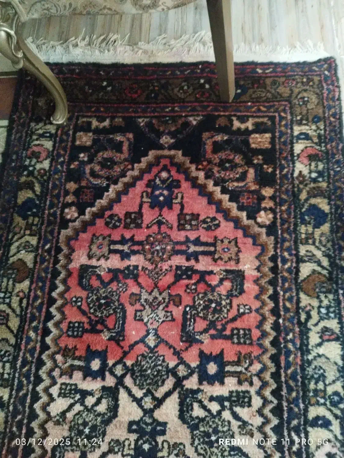 فرش صدساله وقدیمی سه متر در یک متر|فرش|شهریار, ابراهیم‌آباد|دیوار