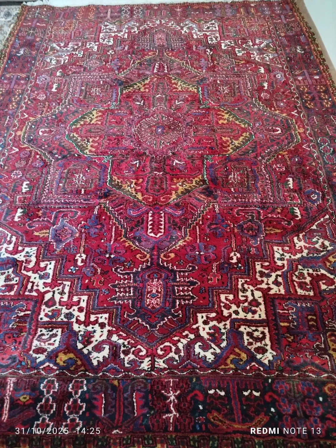 فرش دستباف ۹متری|فرش|باسمنج, |دیوار