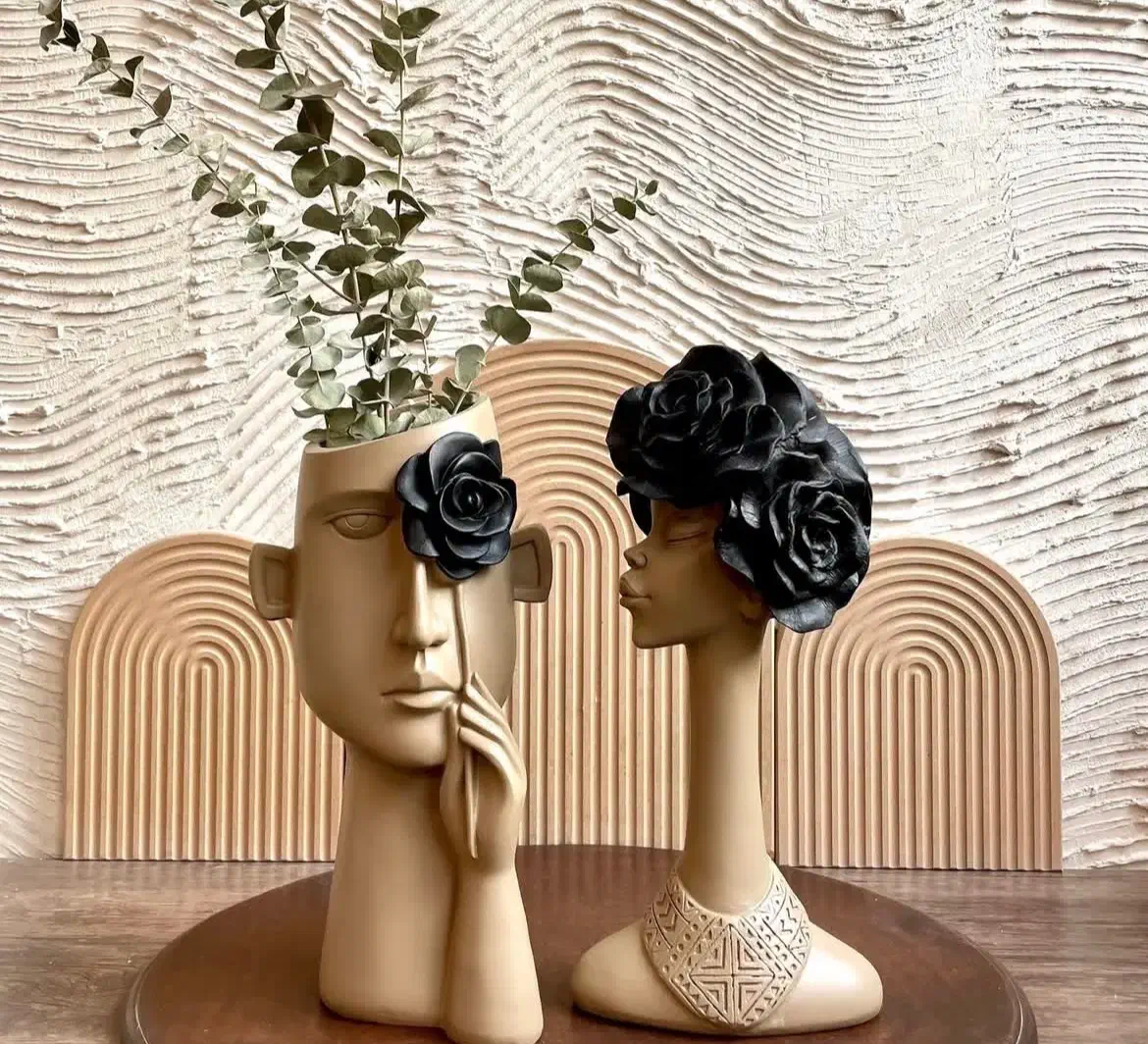 دکوری و گلدان گل چشم خاص|مجسمه، تندیس، ماکت|تهران, مجیدیه|دیوار