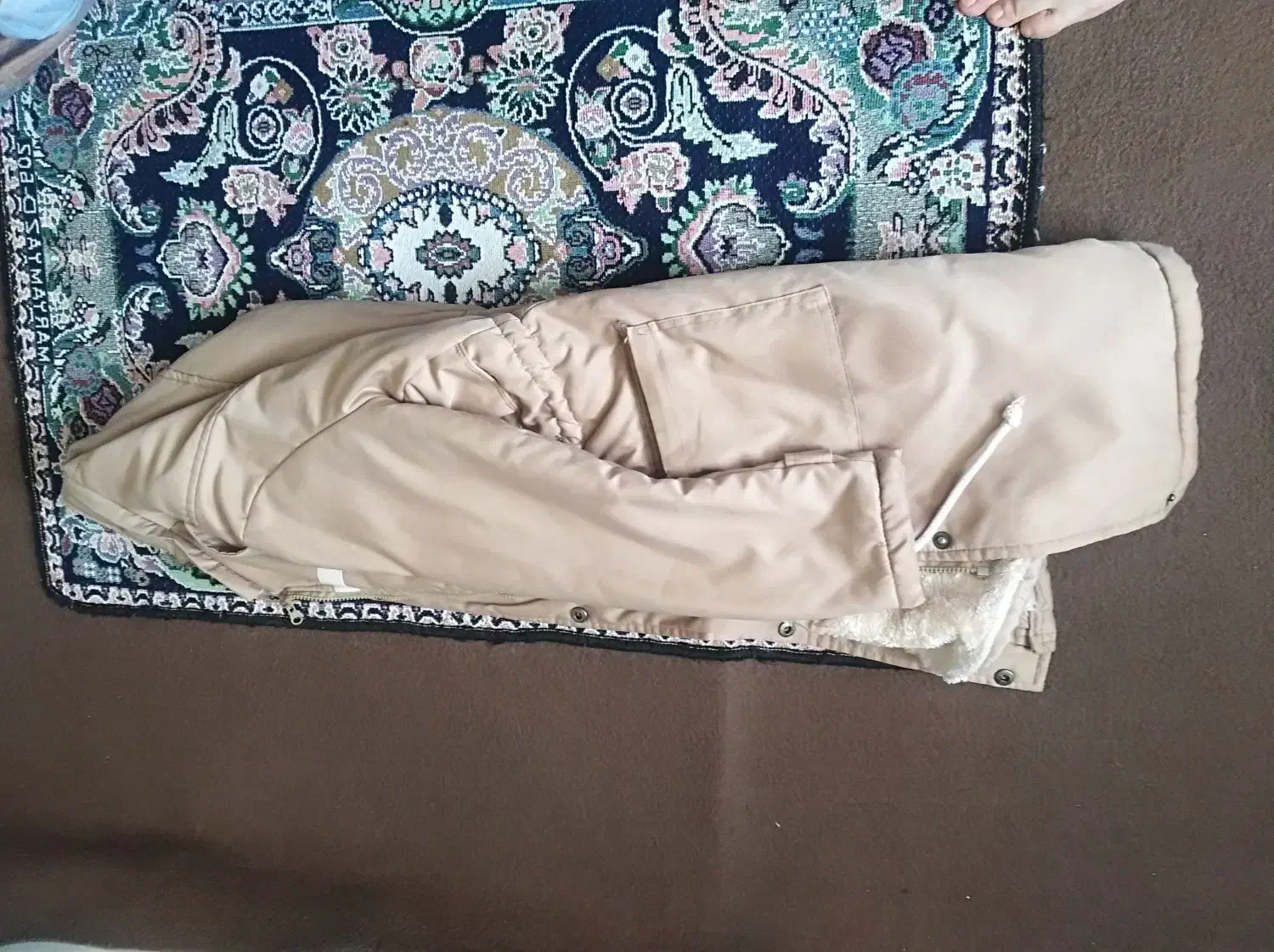 کاپشن کلاه دار،خز دار زنانه|لباس|جوانرود, |دیوار