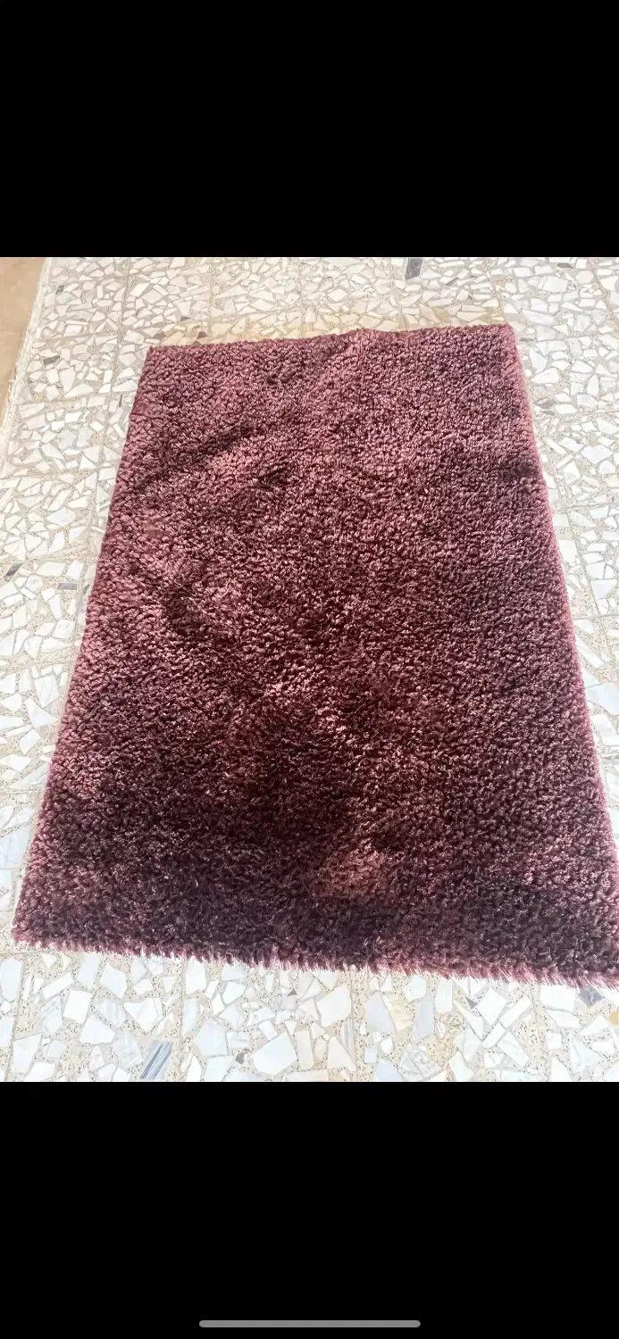 فرش پرز بلند کاملا سالم|فرش|قزوین, |دیوار