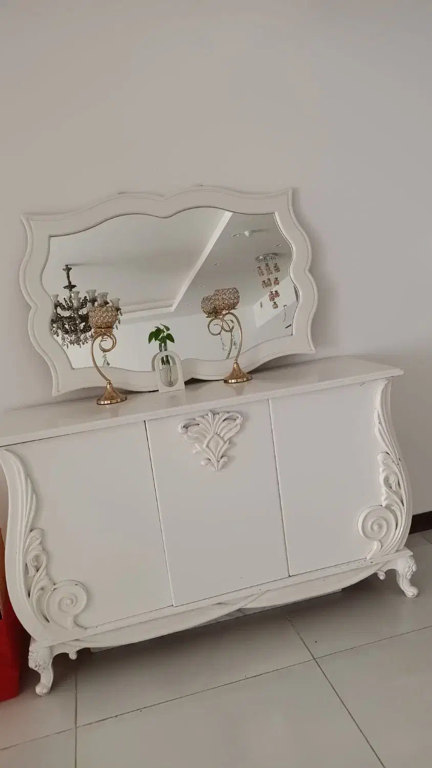 کنسول چوب راش|بوفه، ویترین، کنسول|کرج, باغستان|دیوار