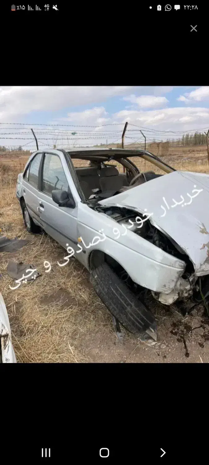 معاوضه خودروی تصادفی وچپی باخودروی سالم وپول نقد|خودرو سواری و وانت|رشت, شهرک قدس|دیوار