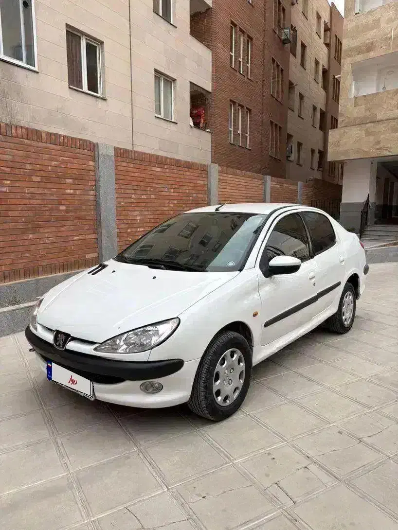 پژو ۲۰۶ sd سفید|خودرو سواری و وانت|مشهد, الهیه|دیوار