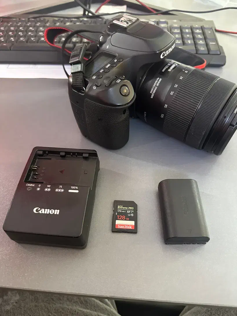 دوربین کنون cano 80d کیف و رم|دوربین عکاسی و فیلم‌برداری|اندیشه, شهرک صدف|دیوار