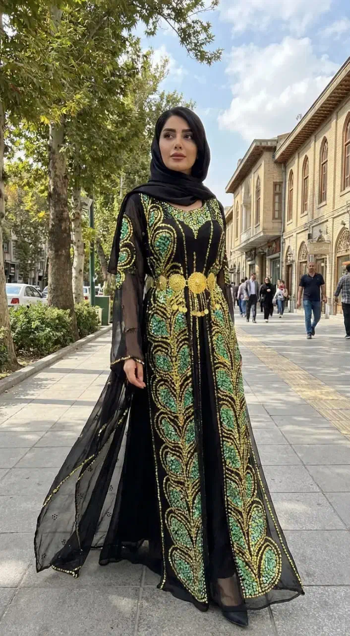 لباس مجلسی زنانه پرکار و سنگین کردی|لباس|تهران, زعفرانیه|دیوار