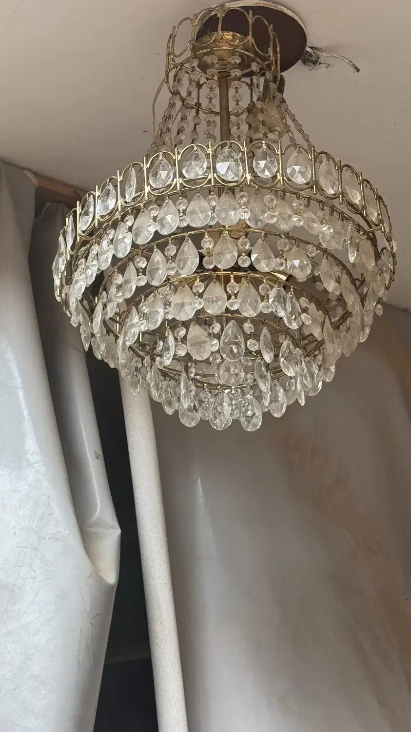 لوستر کریستال|لوستر و چراغ آویز|آبیک, |دیوار