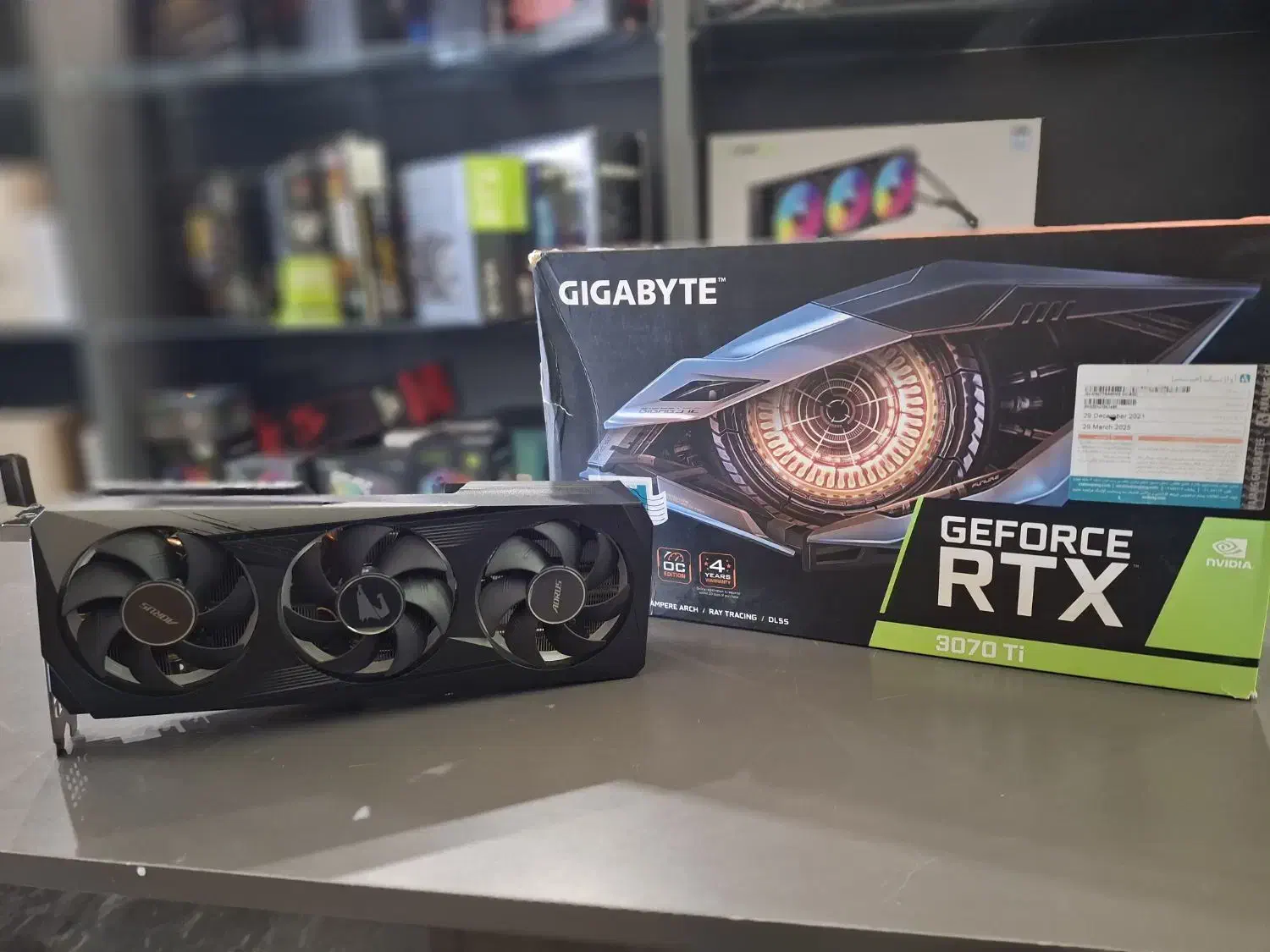 کارت گرافیک rtx 3060 ti aorus با فن rgb|قطعات و لوازم جانبی رایانه|چمستان, |دیوار