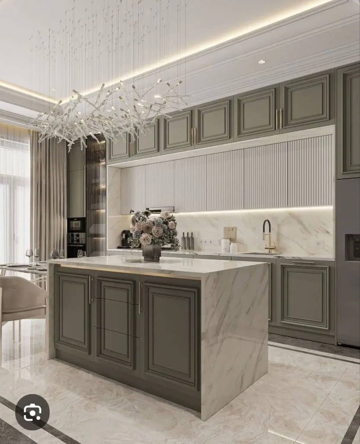 کابینت آماده آشپزخانه نئوکلاسیک مدل پله ای|مصالح و تجهیزات ساختمان|پردیس, فاز ۴|دیوار