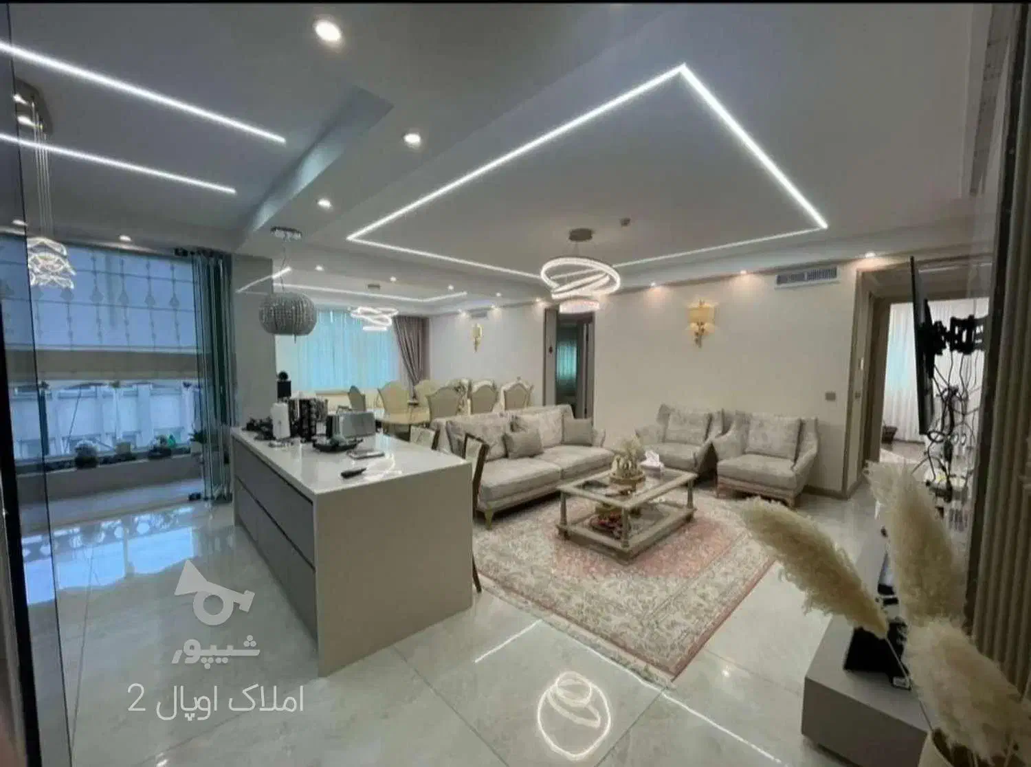 ۱۱۰متر جنت آباد جنوبی/سالن پرده خور/تراورتن ۷ساله|فروش آپارتمان|تهران, جنت‌آباد جنوبی|دیوار