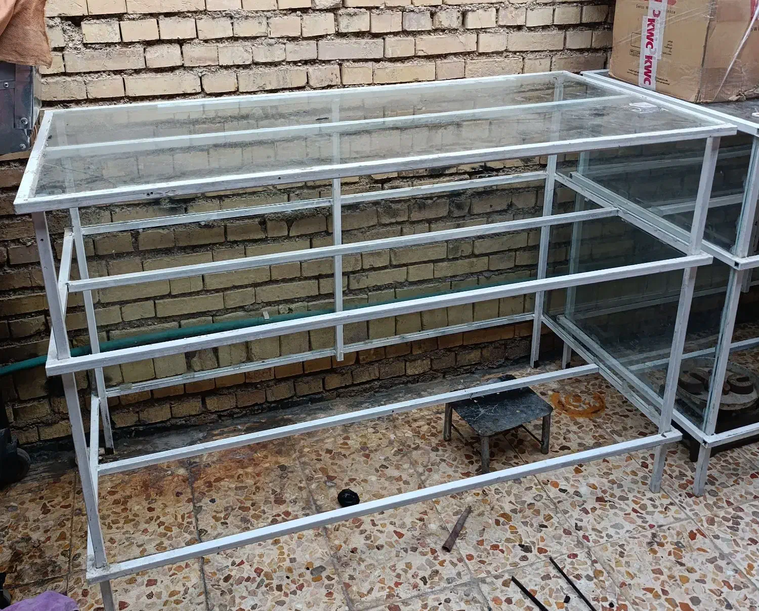 میز ویترینی ۲عدد|بوفه، ویترین، کنسول|شوشتر, |دیوار