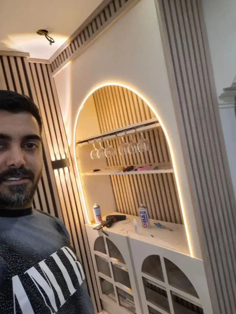 تعمیرات نصب خرده کاری ام دی اف کابینت Tv وال اقساط|خدمات پیشه و مهارت|مشهد, هنرستان|دیوار