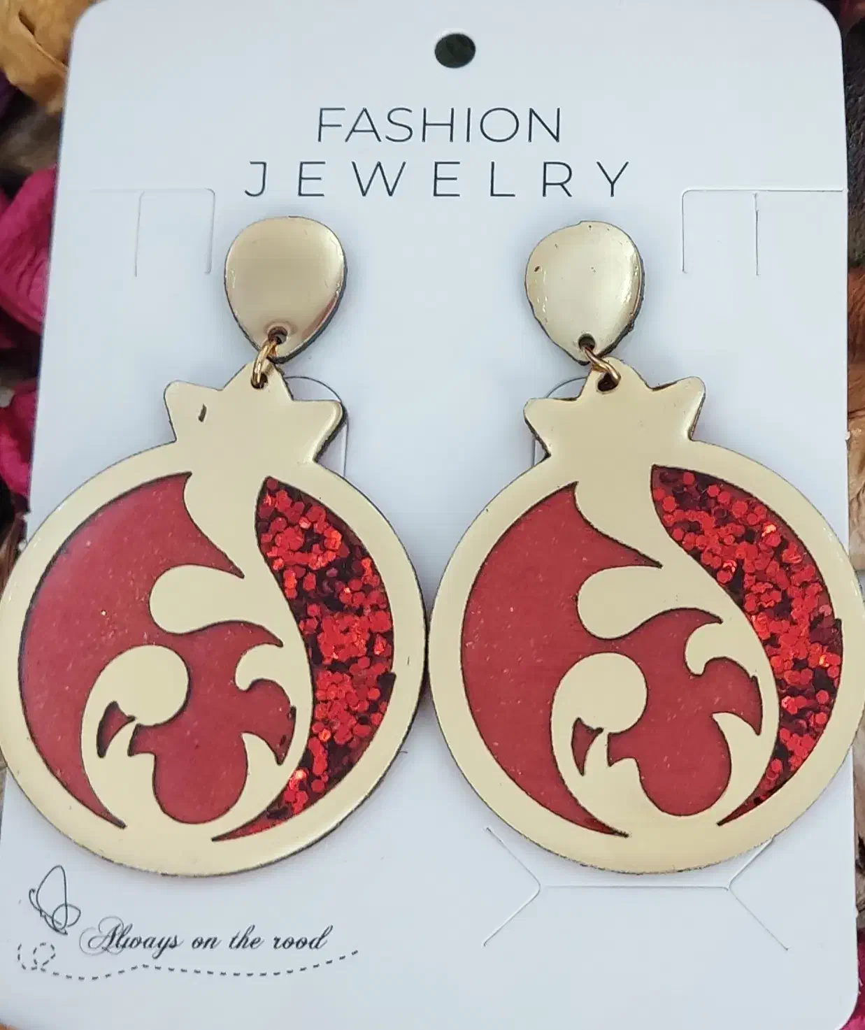 طرح پیچک گوشواره طلایی رزینی وگلدانی|بدلیجات|اردبیل, |دیوار