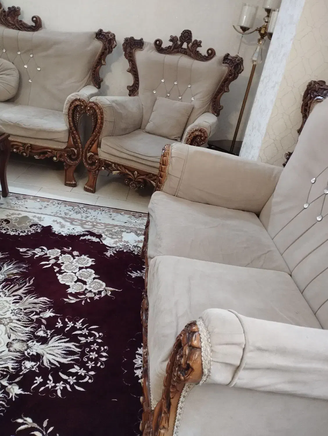 مبل هفت نفره|مبلمان خانگی و میز عسلی|قرچک, شهرک مهستان|دیوار