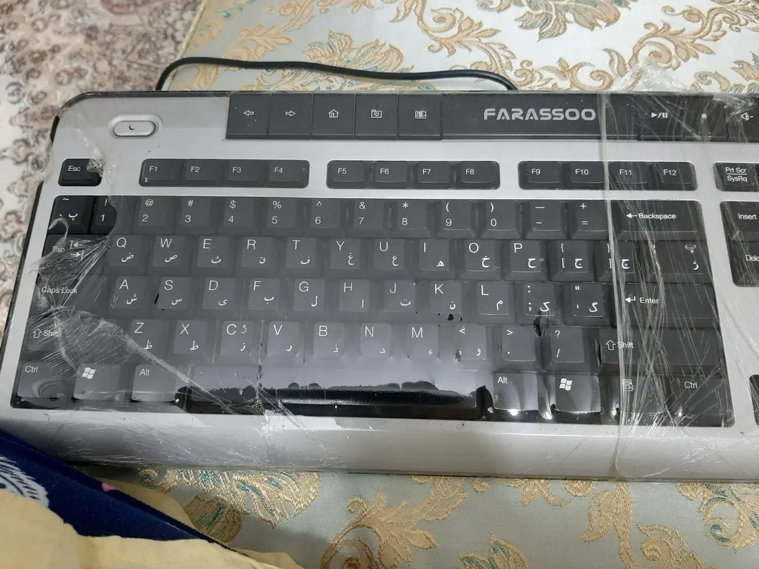 کیبورد سالم سیم دار|قطعات و لوازم جانبی رایانه|تهران, مینای شمالی (مخبر)|دیوار