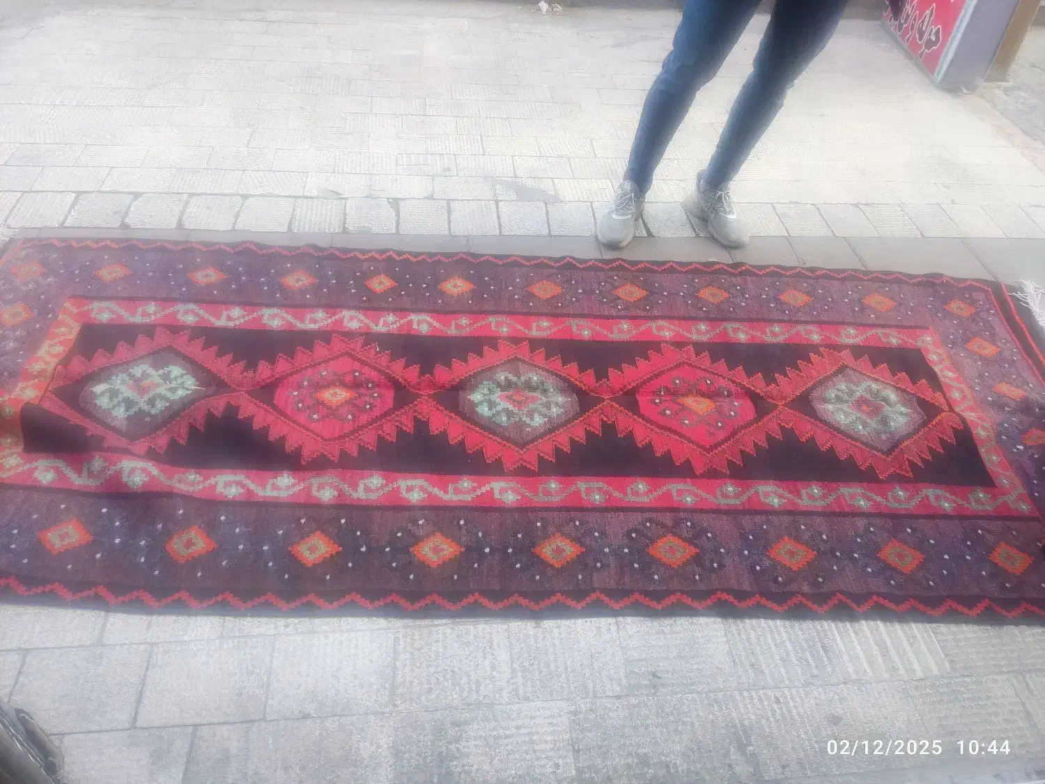 گلیم دستباف سنتی|گلیم، جاجیم، گبه|محمدیه-قزوین, |دیوار