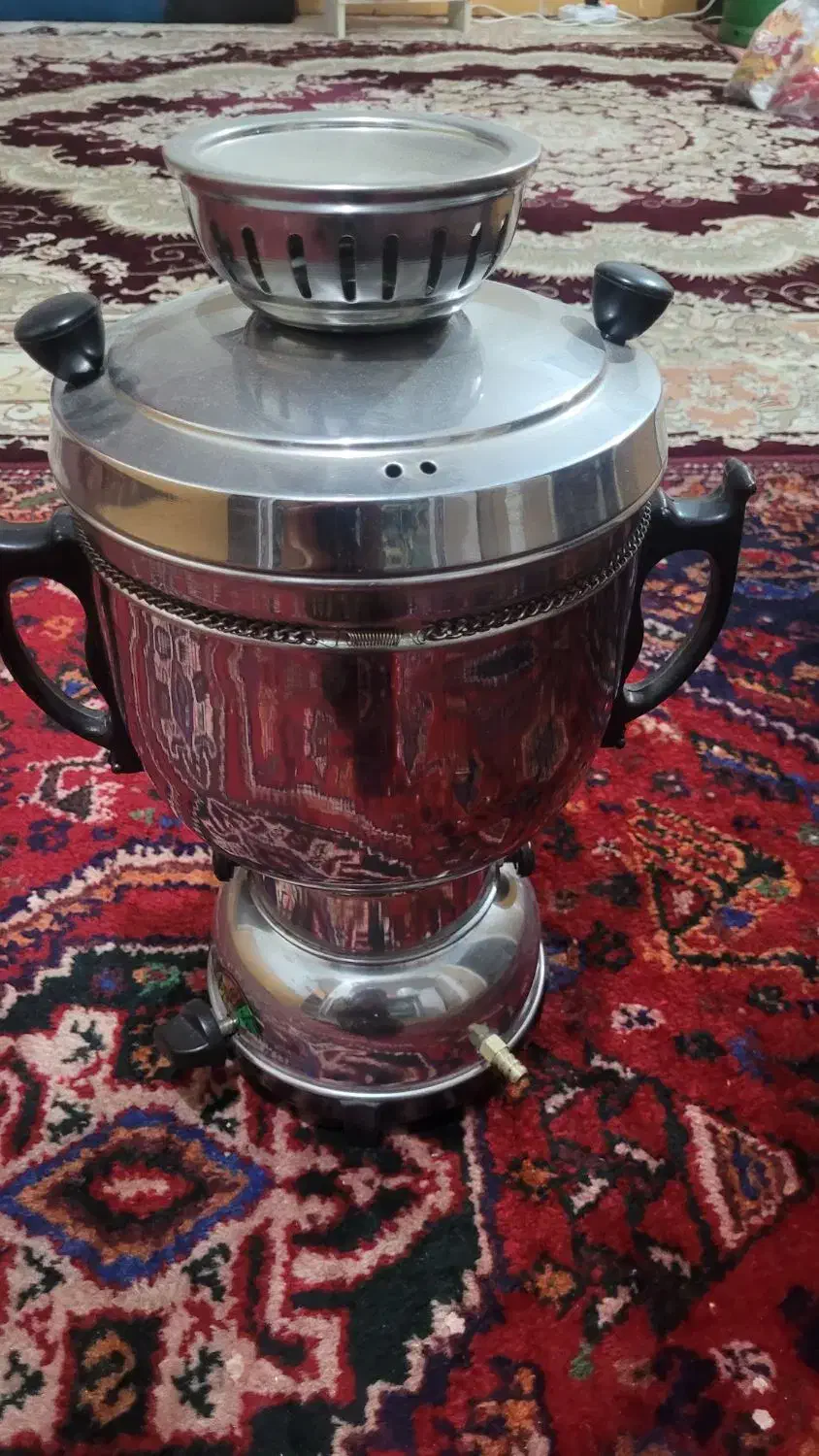 سماور تمام استیل دوکاره گاز اشپزی هم هست|سماور، چای‌ساز، قهوه‌ساز|شیراز, جانبازان|دیوار